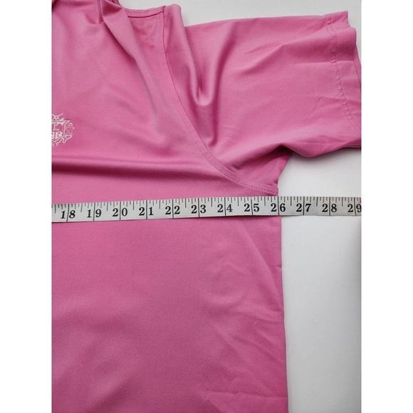 Peter Millar Southern Comfort Golf Polo Country Club Logo Pink Mens Size XL - Picture 6 of 10
